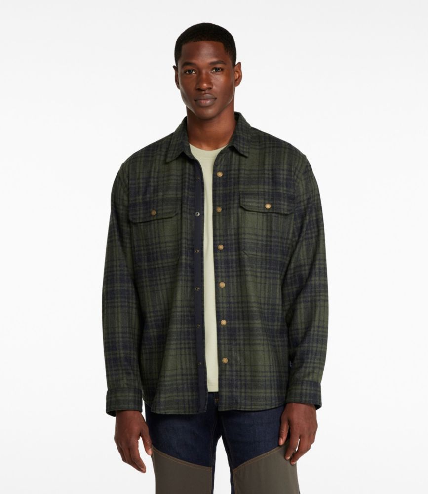 Men's Maine Guide Lightweight Wool Field Shirt, Plaid - US 5154
