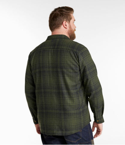 Men's Maine Guide Lightweight Wool Field Shirt, Plaid - US 5154