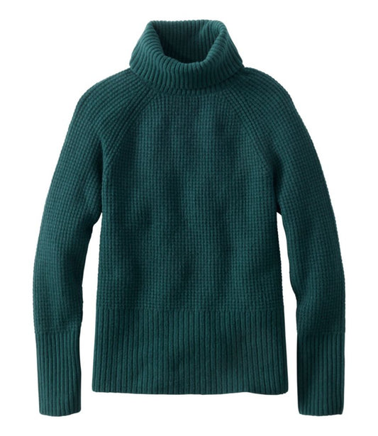 Women's SuperSoft Waffle Sweater, Turtleneck - US 2466
