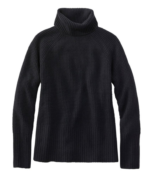 Women's SuperSoft Waffle Sweater, Turtleneck - US 7756