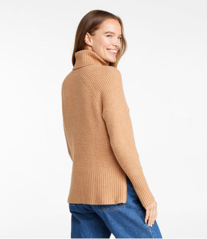 Women's SuperSoft Waffle Sweater, Turtleneck - US 1486