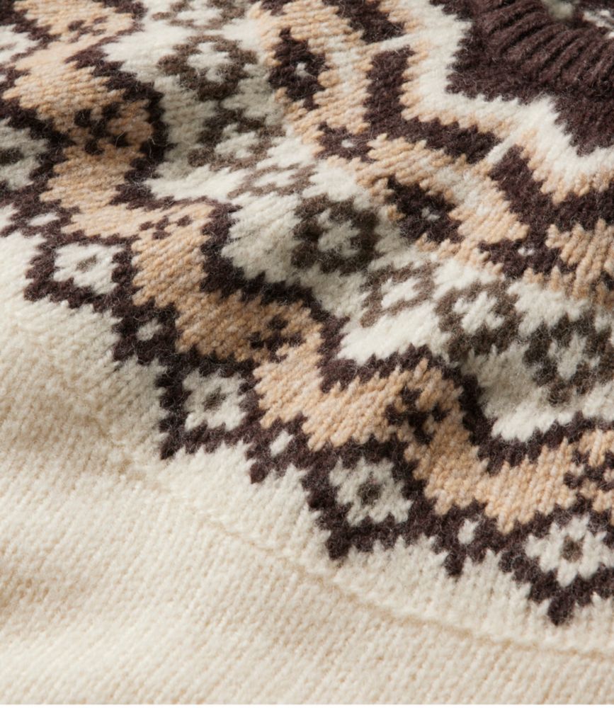Women's Bean's Classic Ragg Wool Sweater, Crewneck Fair Isle - US 6385