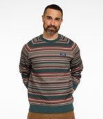 Men's Quilted Sweatshirt, Crewneck, Stripe - US 3526