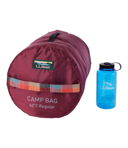 L.L.Bean Flannel Lined Camp Sleeping Bag, 40° - US 2376