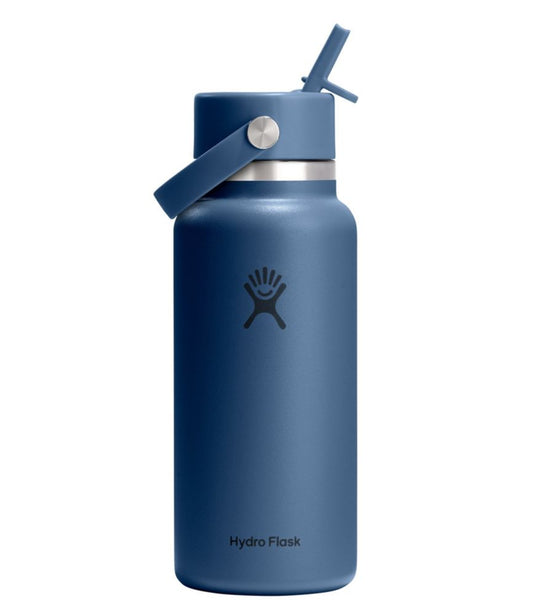 Hydro Flask Wide Mouth Water Bottle with Flex Straw Cap, 32 oz. - US 0961