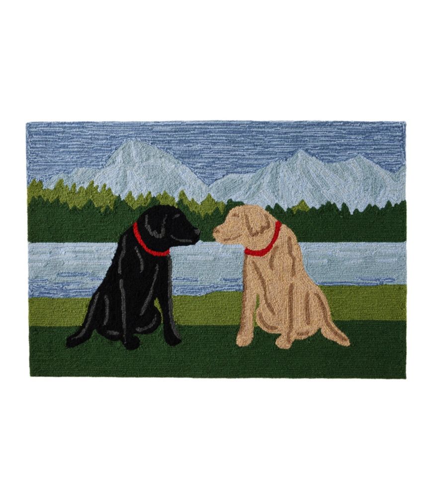 Indoor/Outdoor Vacationland Rug, Mountain Dogs - US 8878