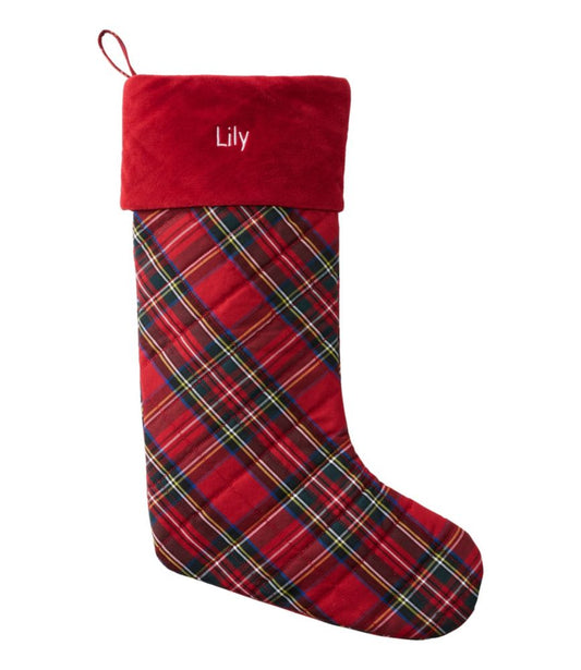 Tartan Velvet Stocking - US 8403