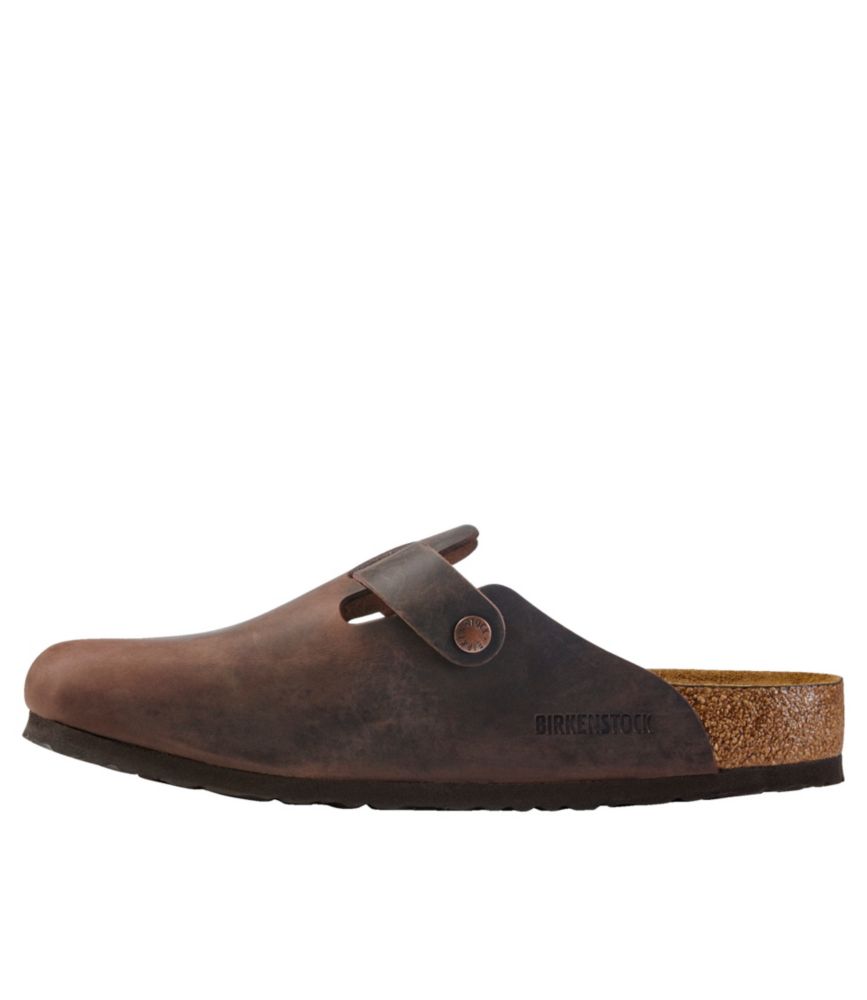 Men's Birkenstock Soft Footbed Boston Clogs, Leather - US 5389