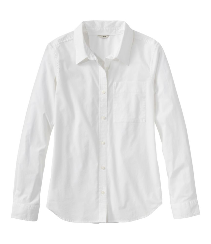 Women's Essential Cotton Poplin Shirt, Long-Sleeve - US 0527