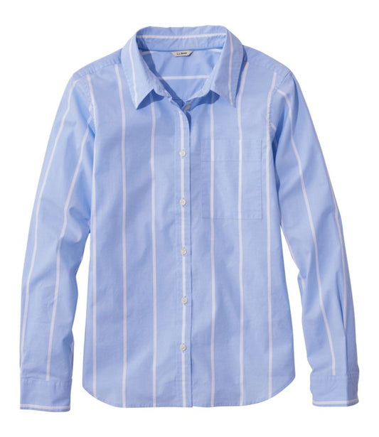 Women's Essential Cotton Poplin Shirt, Long-Sleeve - US 1490