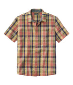 Men's Signature Seersucker Madras Shirt, Slightly Fitted, Short-Sleeve - US 1816