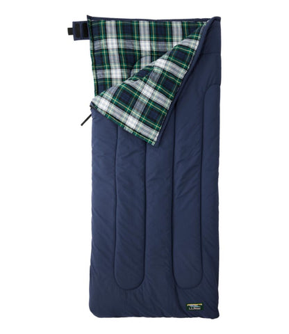 Kids' L.L.Bean Flannel Lined Camp Sleeping Bag, 40° - US 0280
