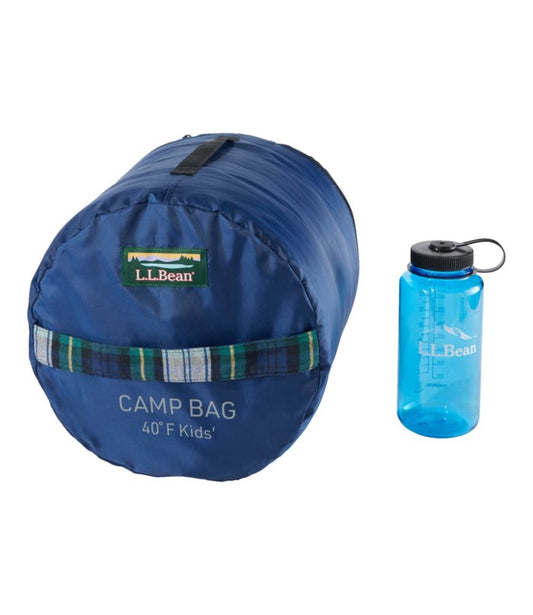 Kids' L.L.Bean Flannel Lined Camp Sleeping Bag, 40° - US 0280