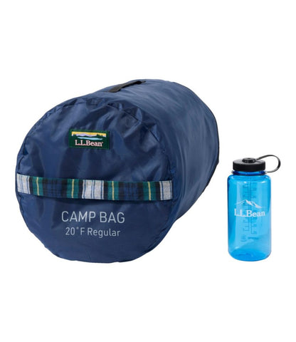 Adults' L.L.Bean Flannel Lined Camp Sleeping Bag, 20° - US 0142