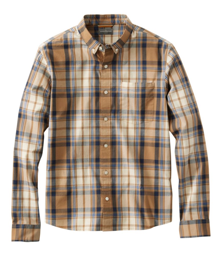 Men's Signature Stretch Poplin Shirt, Long-Sleeve, Slim Fit - US 9007