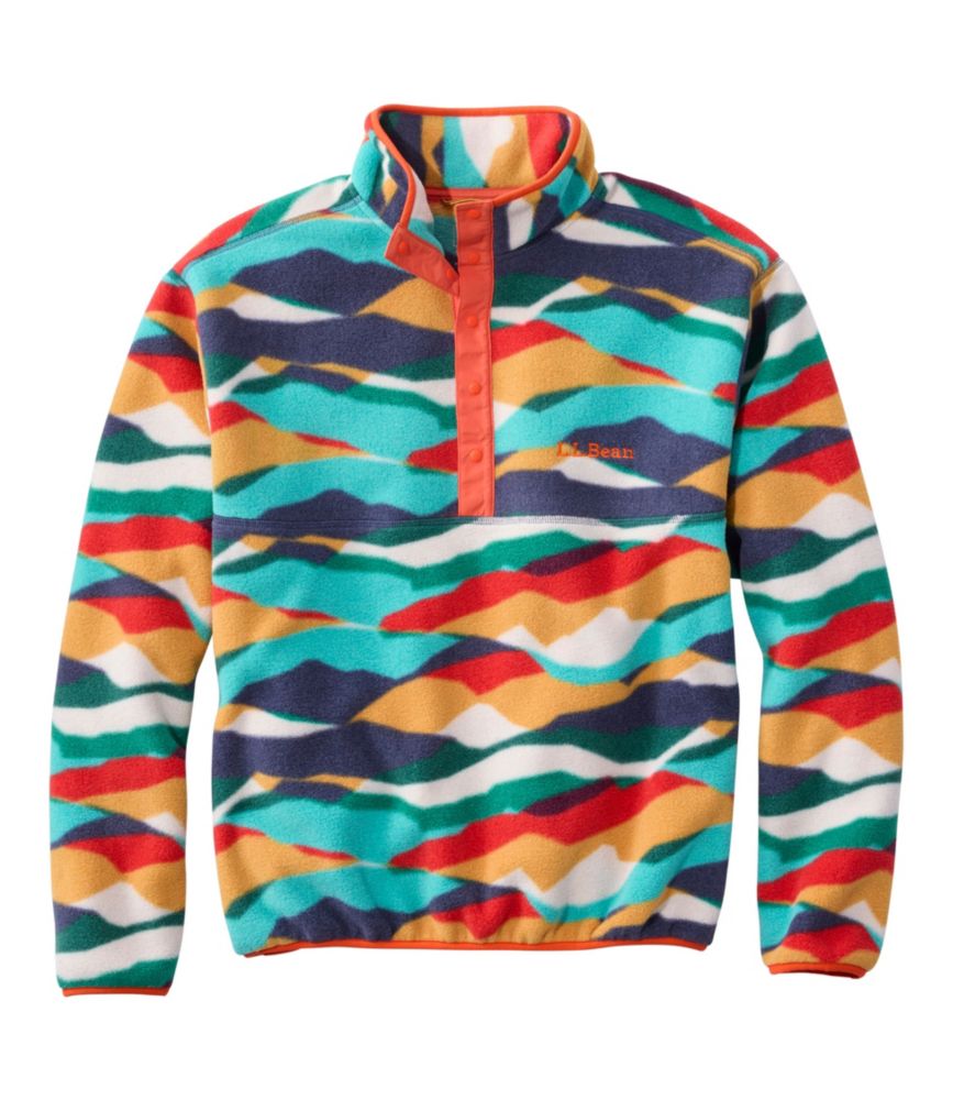 Adults' Bean's Classic Fleece Pullover, Print - US 9574