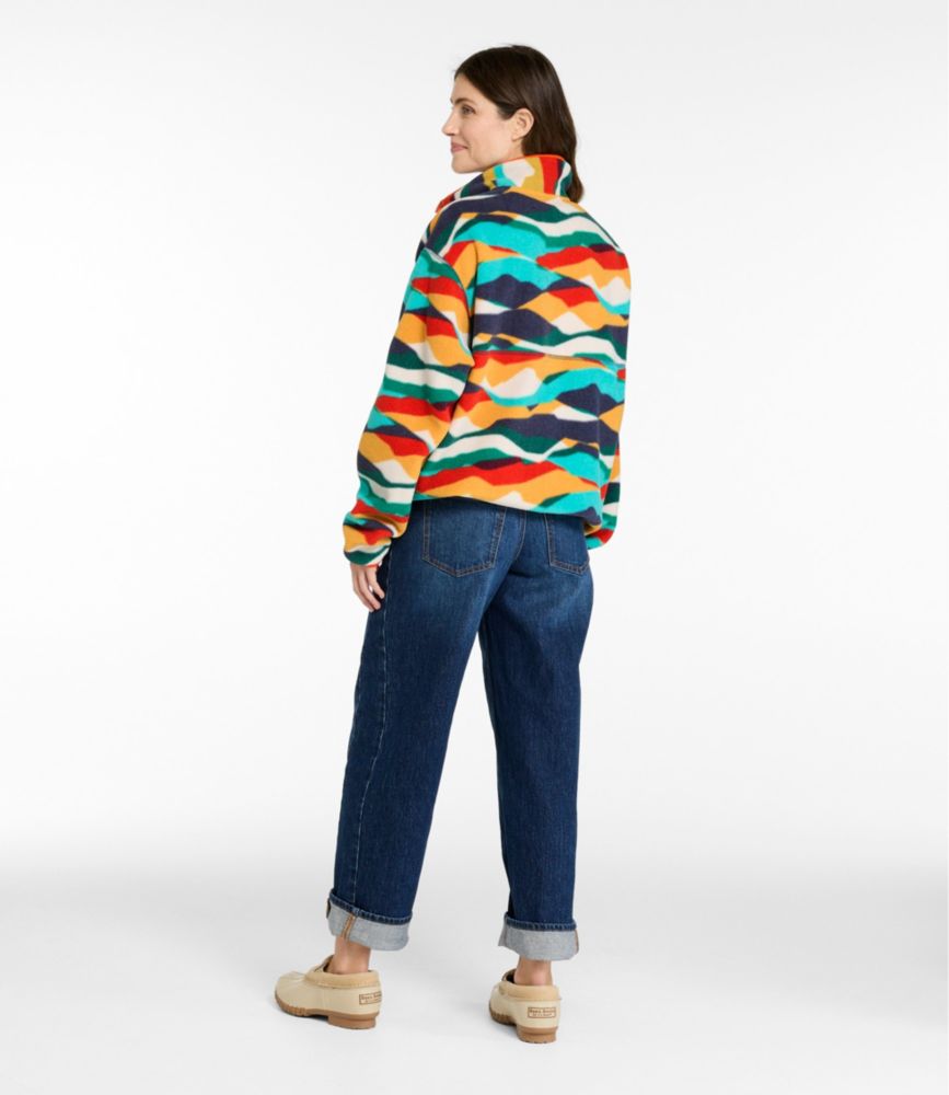 Adults' Bean's Classic Fleece Pullover, Print - US 9574