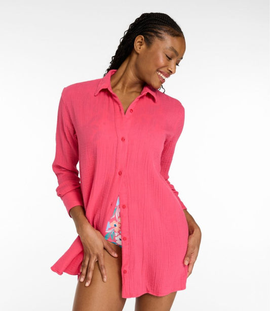 Women's Cloud Gauze Cover-Up Shirt - US 7817