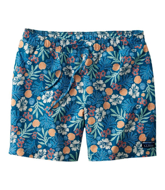 Men's Vacationland Stretch Swim Trunks, Print, 6" - US 3628