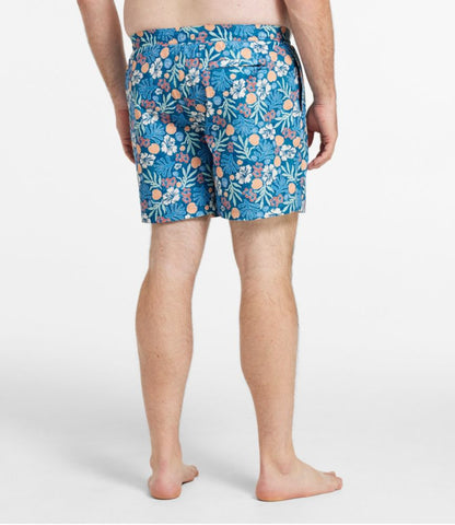 Men's Vacationland Stretch Swim Trunks, Print, 6" - US 3628