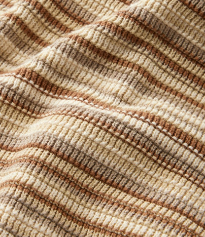 Men's Sunwashed Textured Cotton Sweater, Crewneck, Stripe - US 5123