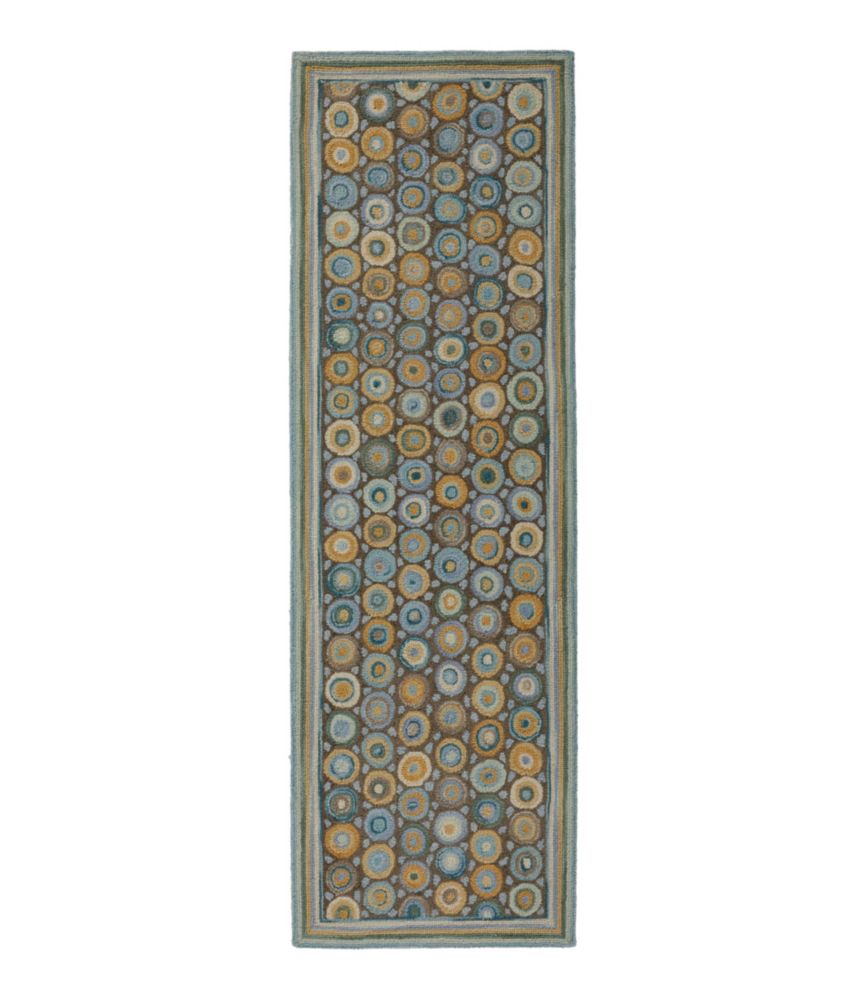 Bean's Wool Hooked Runner, Coins - US 7236