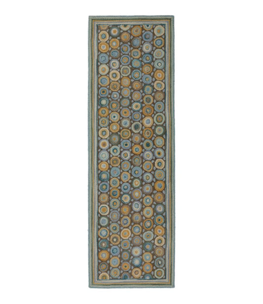 Bean's Wool Hooked Runner, Coins - US 7236