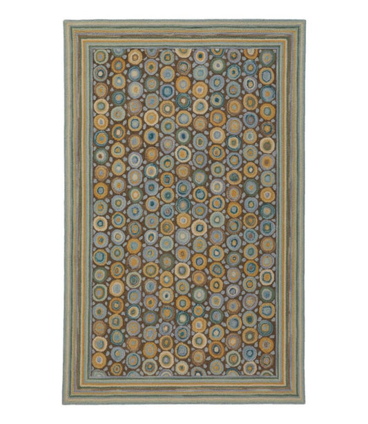 Bean's Wool Hooked Rug, Coins - US 2957