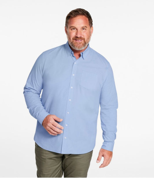 Men's Comfort Stretch Performance® Shirt, Long-Sleeve, Slightly Fitted Untucked Fit - US 6553