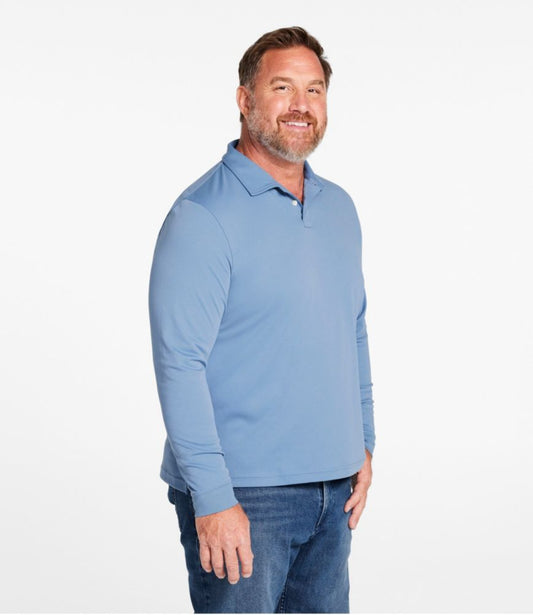 Men's Comfort Stretch Performance® Polo, Long-Sleeve, Slightly Fitted - US 3820