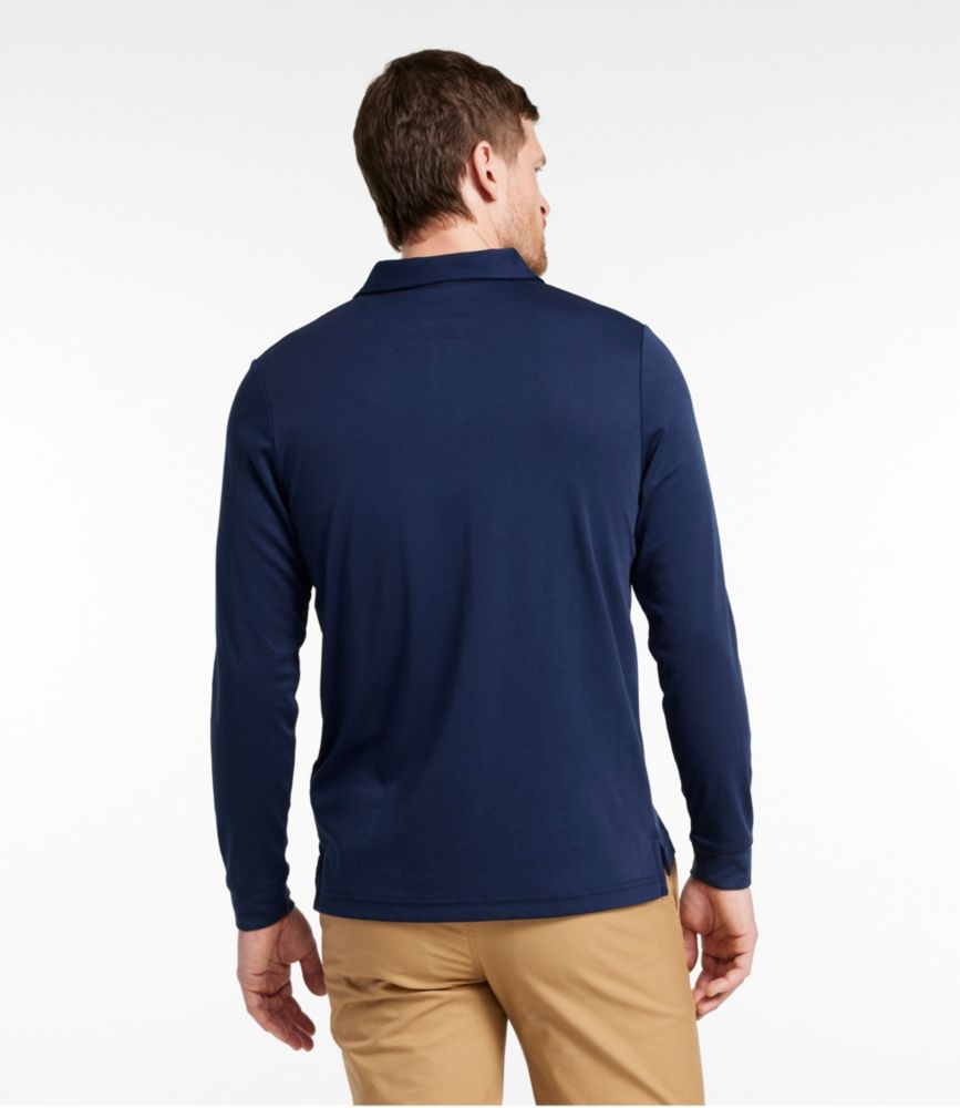 Men's Comfort Stretch Performance® Polo, Long-Sleeve, Slightly Fitted - US 3776