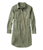 Women's L.L. Bean Heritage Washed Denim Shirt Dress, Garment-Dye - US 5415