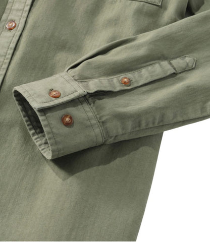Women's L.L. Bean Heritage Washed Denim Shirt Dress, Garment-Dye - US 5415