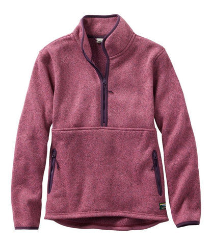Women's L.L.Bean Sweater Fleece Half-Zip Pullover - US 4158