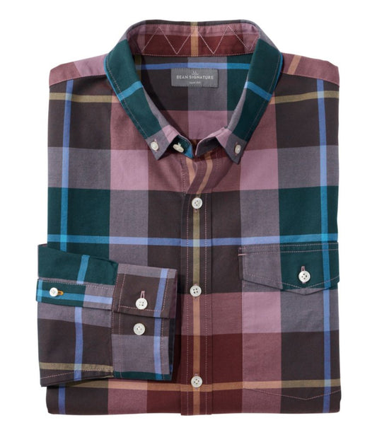 Men's Signature Premium Pima Cotton Oxford Shirt, Long-Sleeve - US 7778