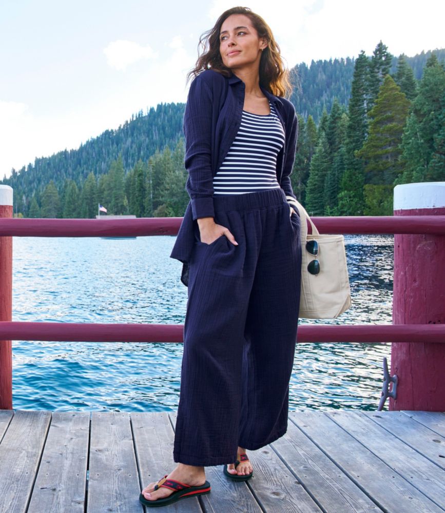 Women's Cloud Gauze Wide-Leg Pants - US 9372