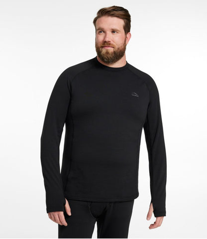 Men's L.L.Bean Heavyweight Base Layer Crew Top - US 4881