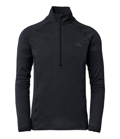 Men's L.L.Bean Midweight Base Layer Crew Top, 1/4 Zip - US 7752