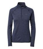 Women's L.L.Bean Midweight Base Layer Crew Top, 1/4 Zip - US 3811