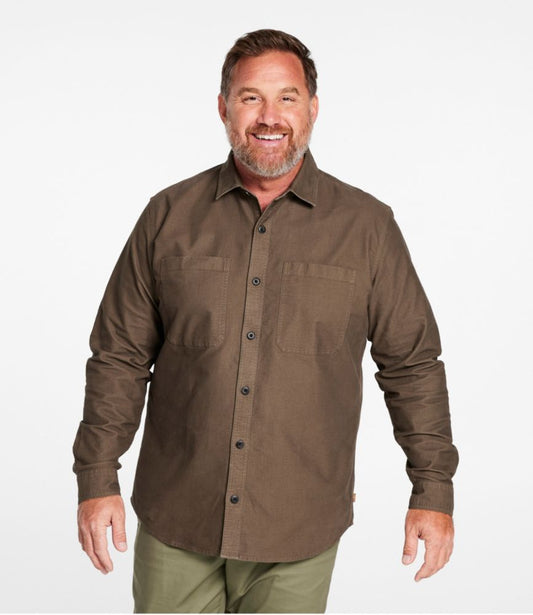 Men's Bean's Moleskin Shirt, Slightly Fitted Untucked Fit - US 8425
