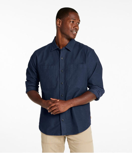 Men's Bean's Moleskin Shirt, Slightly Fitted Untucked Fit - US 2146