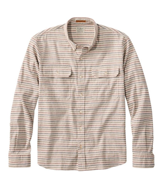 Men's Stonecoast Hemp Shirt, Long-Sleeve, Slightly Fitted Untucked Fit, Stripe - US 4287