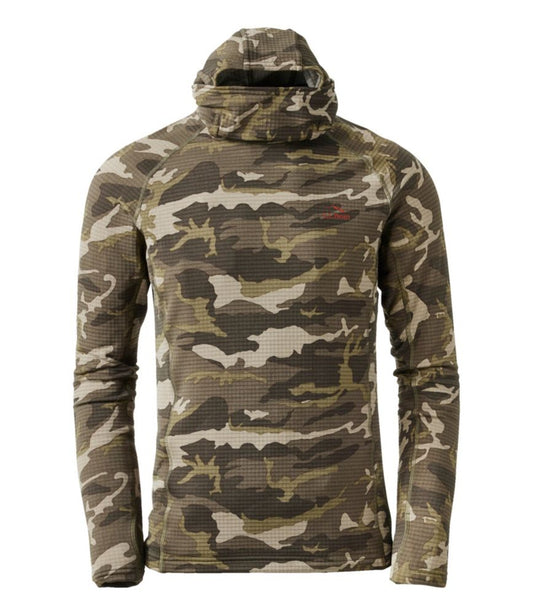 Men's L.L.Bean Heavyweight Base Layer Hoodie, Print - US 1898