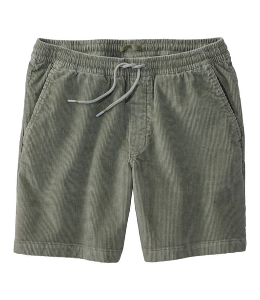Men's Wide-Wale Cord Pull-On Shorts, 7" - US 2032