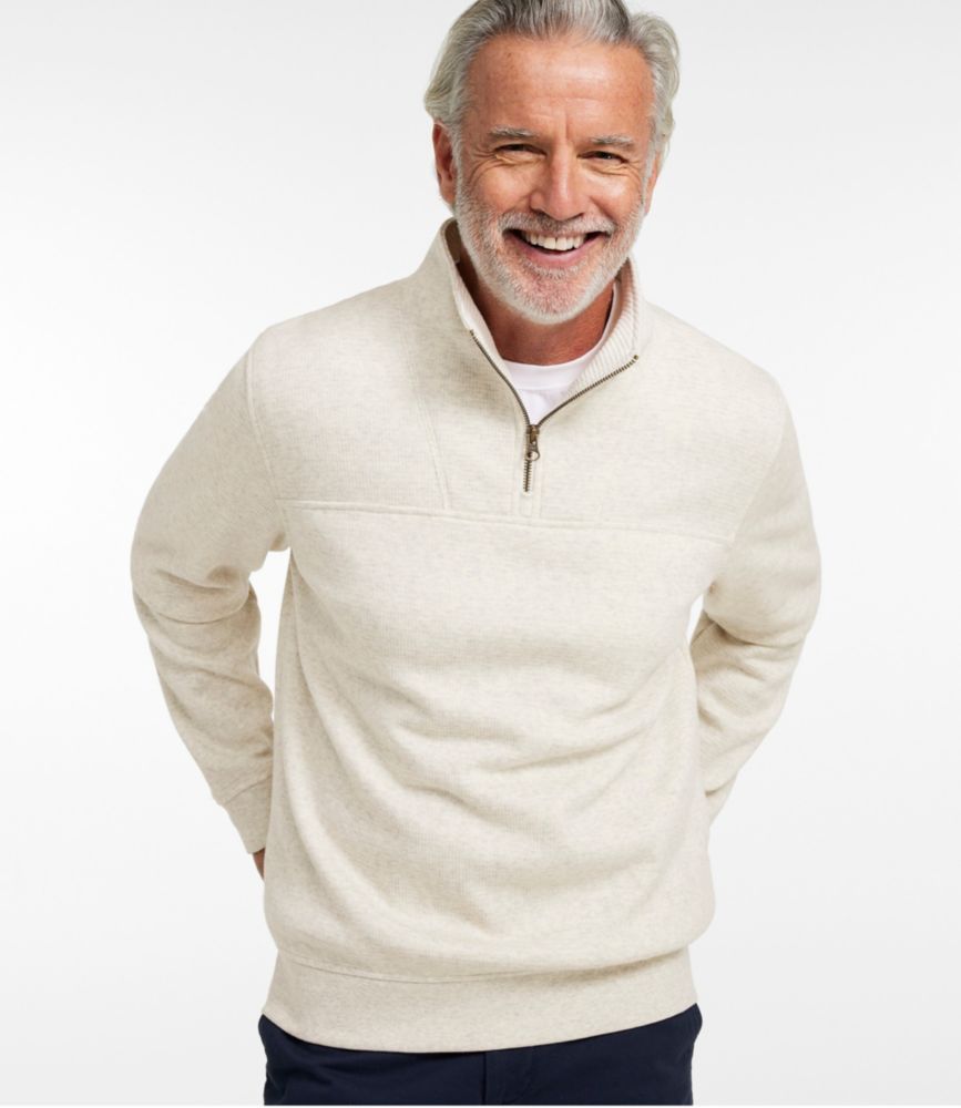 Men's All Seasons Textured Sweats, Quarter-Zip - US 4376