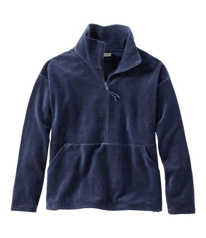 Women's Soft Stretch Corduroy Pullover, Half-Zip - US 0312