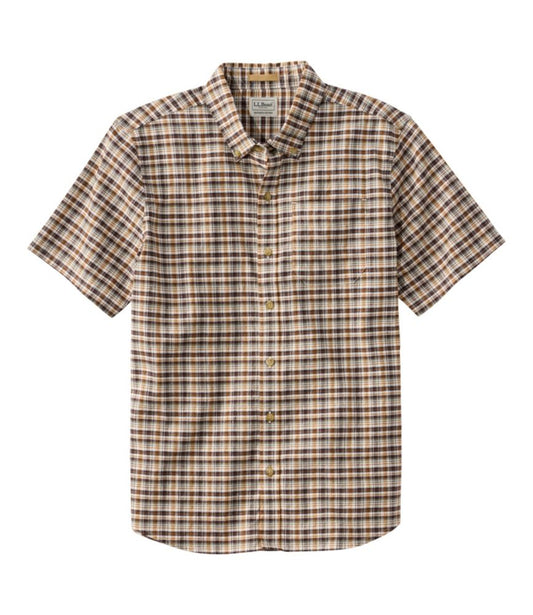 Men's Stonecoast Hemp Shirt, Short-Sleeve, Slightly Fitted Untucked Fit - US 3233