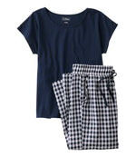 Women's Bean's Seacoast Seersucker Pajama Pant Set - US 0035