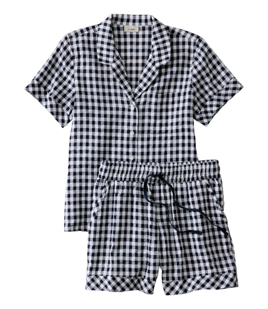 Women's Bean's Seacoast Seersucker Short Set - US 6688