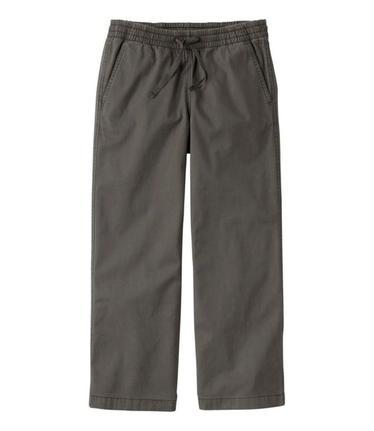 Women's Lakewashed Pull-on Chinos, Mid-Rise Wide-Leg Crop - US 3247